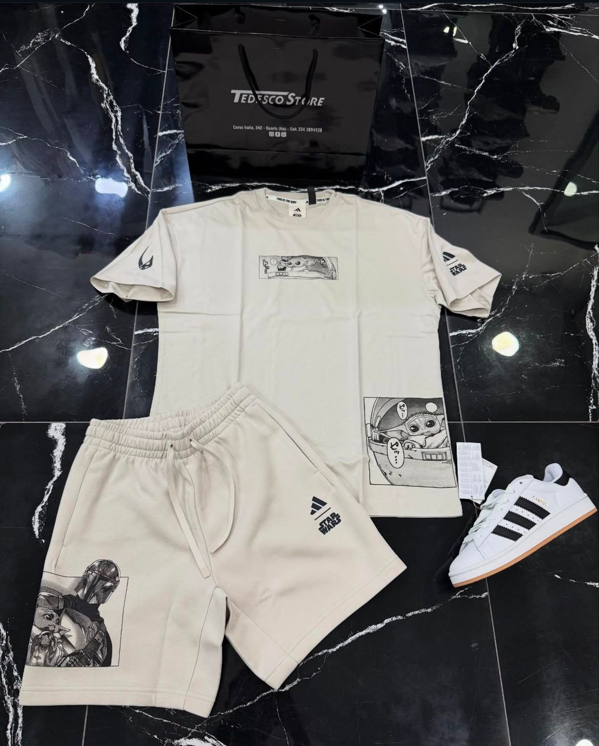 Completo Adidas Cream Star Wars