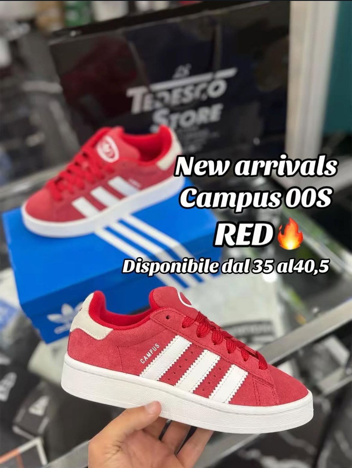 Adidas Campus 00s red - TedescoStore