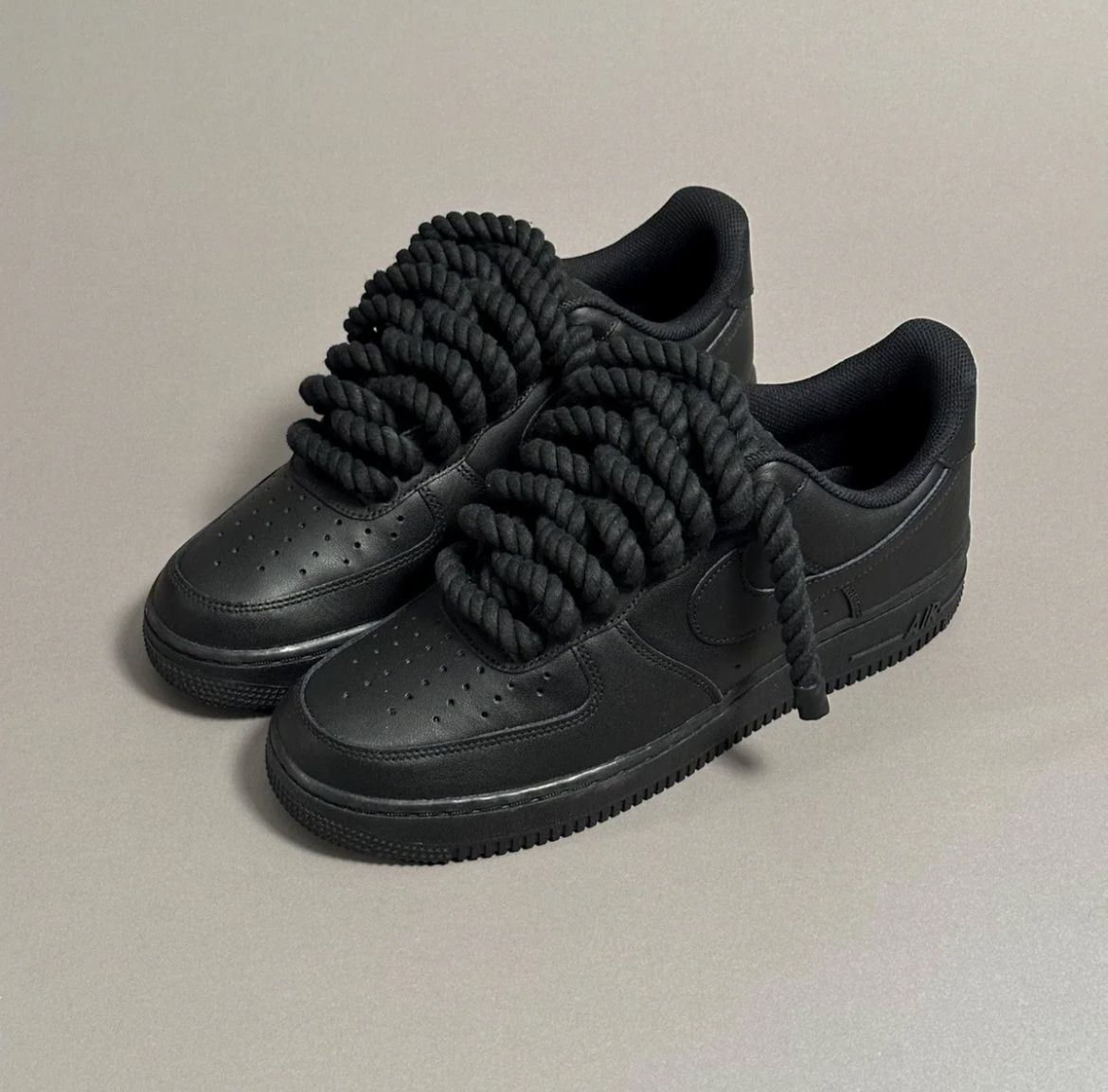 Air Force 1 Black Rope Laces - TedescoStore